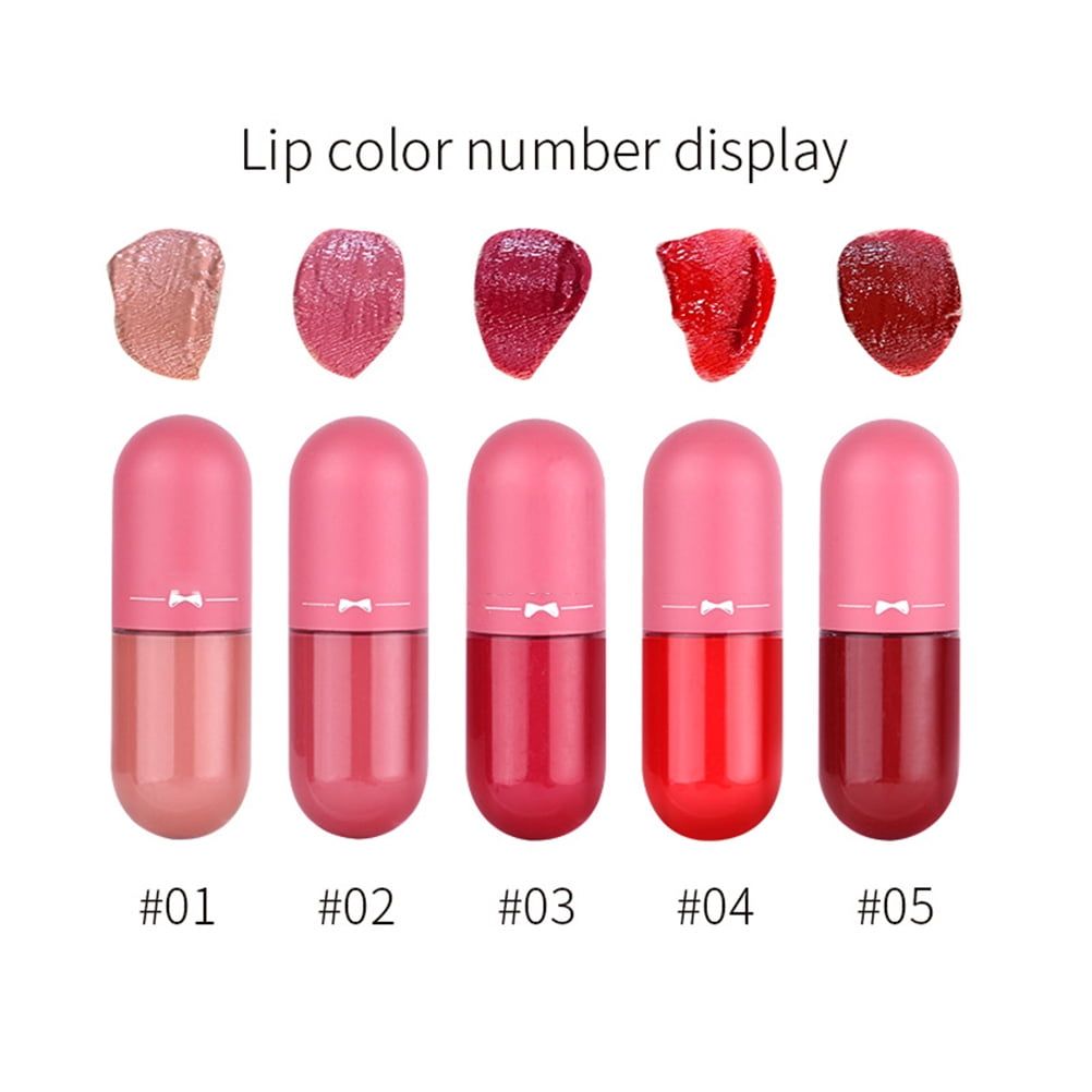 Pack of 5 Matte Lip Gloss Kit | 5 Capsule Matte Lipstick Set View Gallery - Pakistan