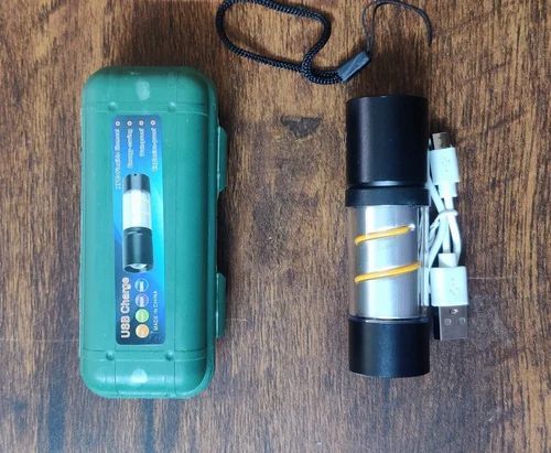 Stainless Steel LED Mini Usb Torch, Mini Pocket Flashlight - White View Gallery - Pakistan