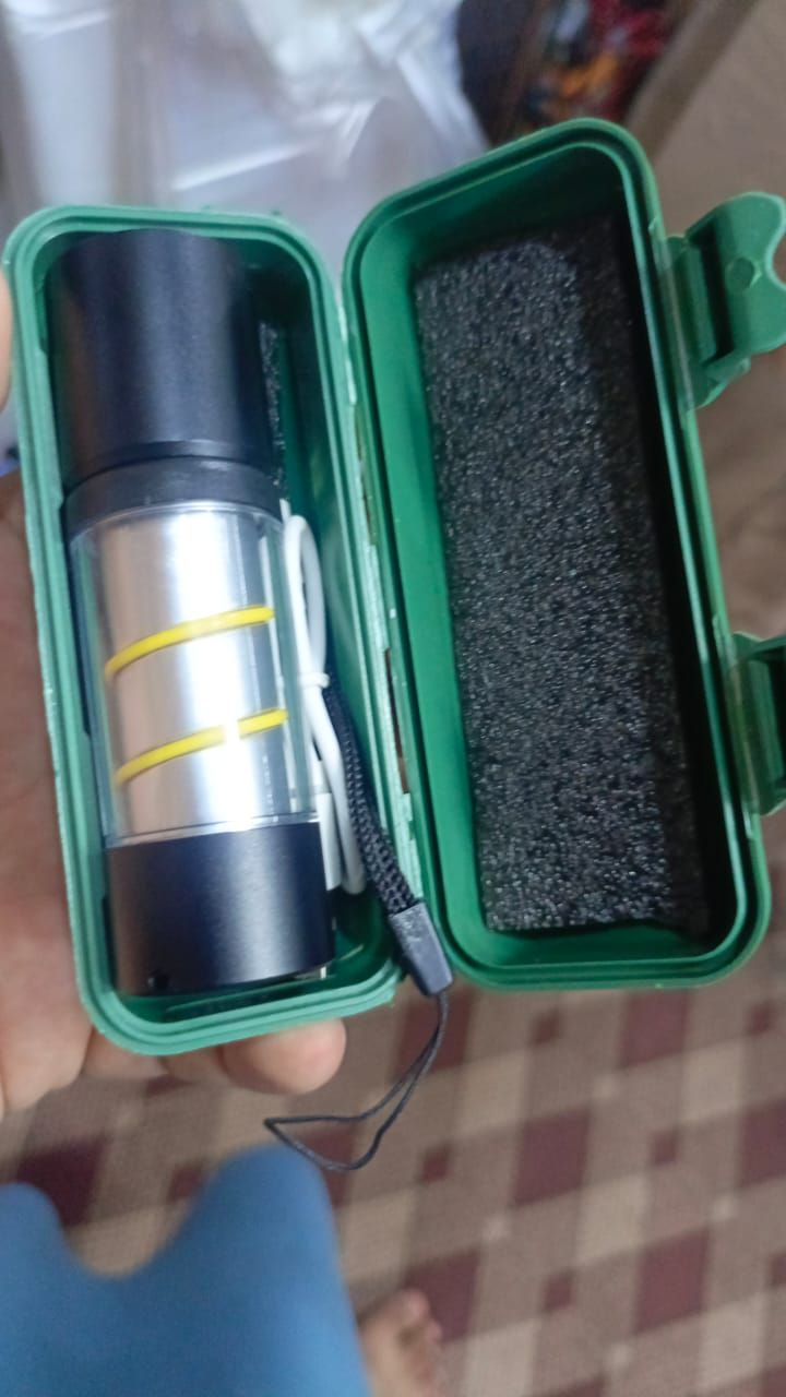 Stainless Steel LED Mini Usb Torch, Mini Pocket Flashlight - White View Gallery - Pakistan