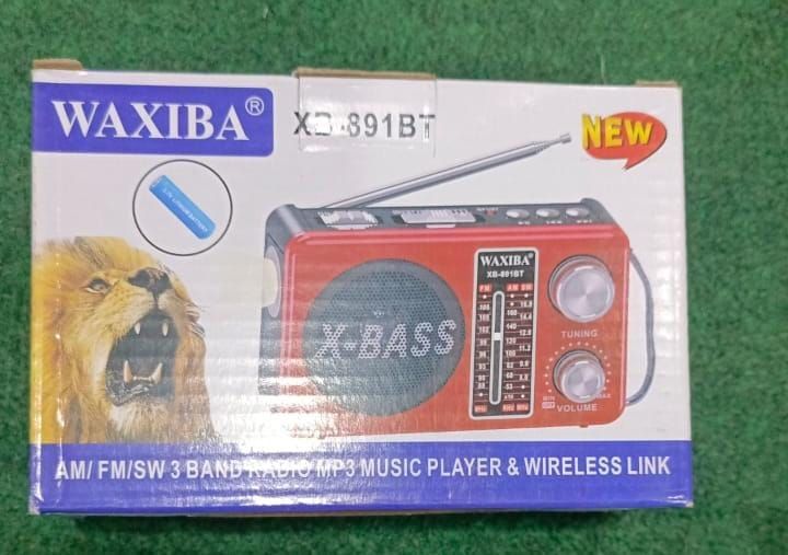 WAXIBA MULTIFUNCTION WIRELESS RADIO AM/FM/SW 3 BAND RADIO XB-891BT (Random color) View Gallery - Pakistan