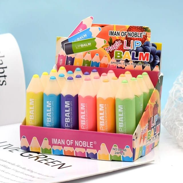( PACK OF 12 ) PENCIL SHAPE LIP BALM View Gallery - Pakistan