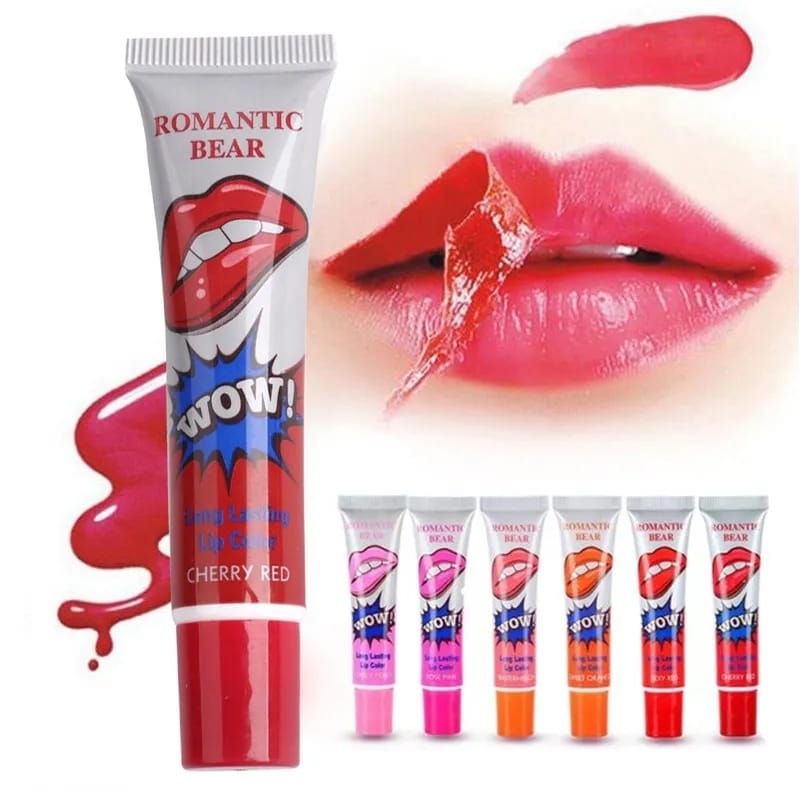 (pack of 6 ) 6pcs Peel Off Liquid Lipstick Waterproof &amp; Long Lasting Lip Tint View Gallery - Pakistan