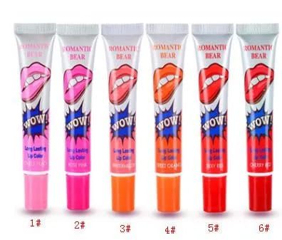 (pack of 6 ) 6pcs Peel Off Liquid Lipstick Waterproof &amp; Long Lasting Lip Tint View Gallery - Pakistan
