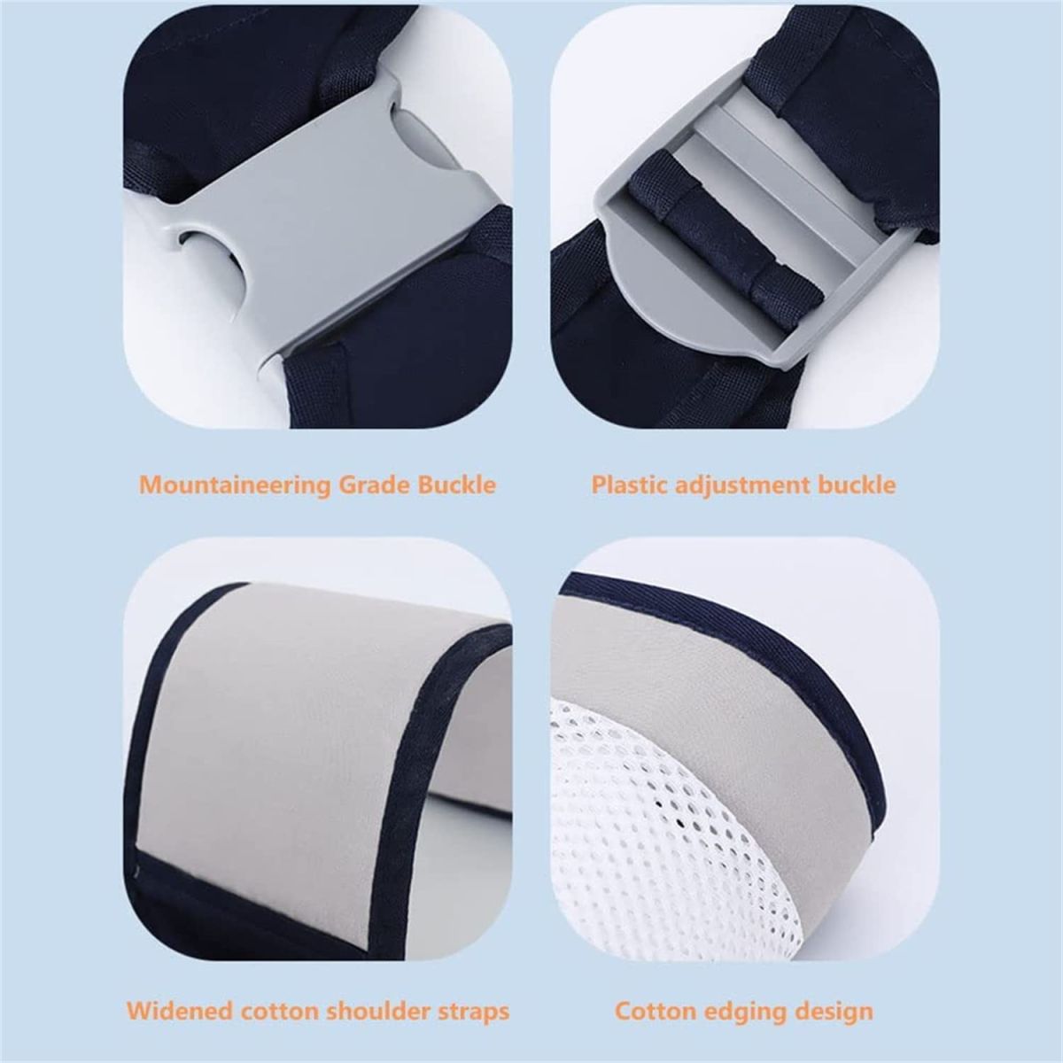Baby Carrier, Ergonomic Baby Strap one Shoulder Labor-Saving Polyester Baby Half Wrapped Sling (Random Color) View Gallery - Pakistan