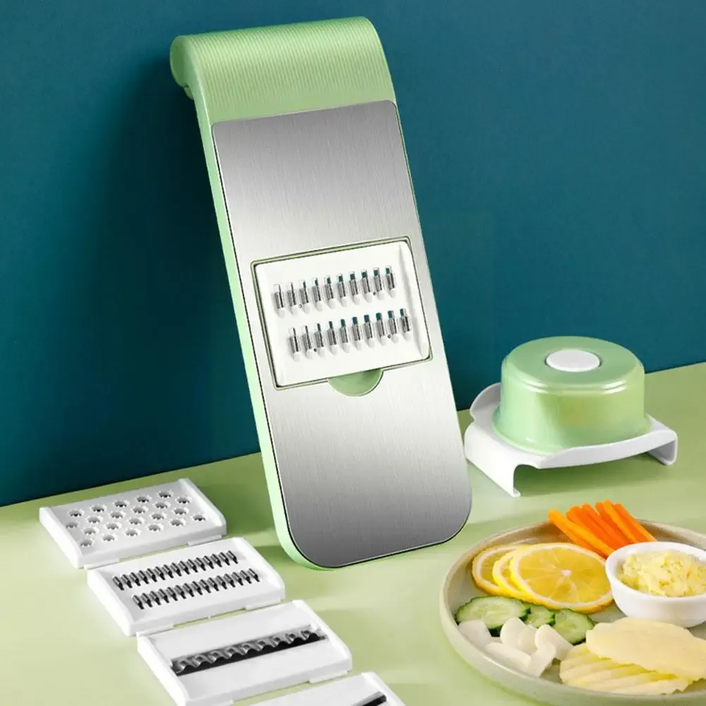 5in1 vegetable cutter  Stainless Steel Multifunctional   Grater For Vegetables Slicers Shredders Peeler  (random color) View Gallery - Pakistan