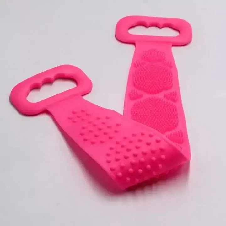 Double Side Bath Towel Scrubber - Random Color View Gallery - Pakistan
