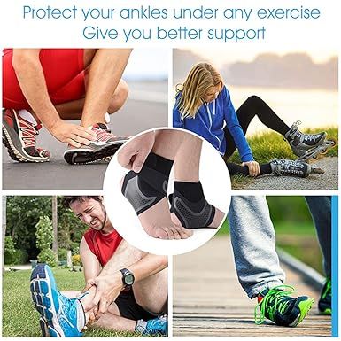 1 Pcs Right Foot Breathable Ankle Brace for Sprained Ankle,Stabilize Ligaments,Prevent Re Injury for men &amp; women with Adjustable Wrap View Gallery - Pakistan