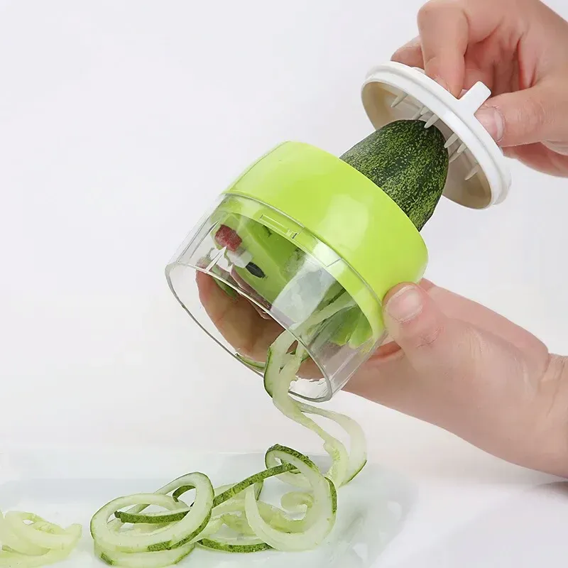 4in1 Vegetable Spiral Cutter / BPA-Free ABS plastic materials and 304 stainless steel blades View Gallery - Pakistan