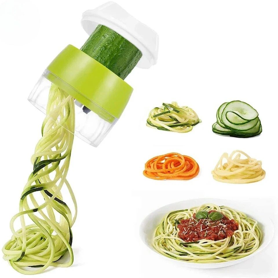 4in1 Vegetable Spiral Cutter / BPA-Free ABS plastic materials and 304 stainless steel blades View Gallery - Pakistan