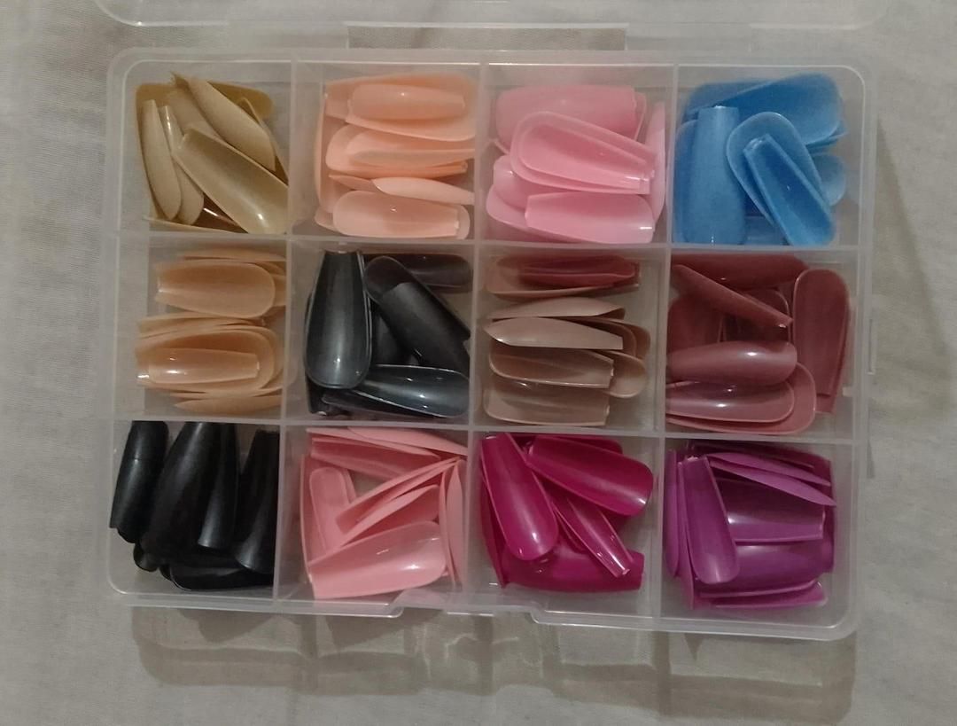 144 PCs nails box colorful and Shiny nails box (Random Color) View Gallery - Pakistan