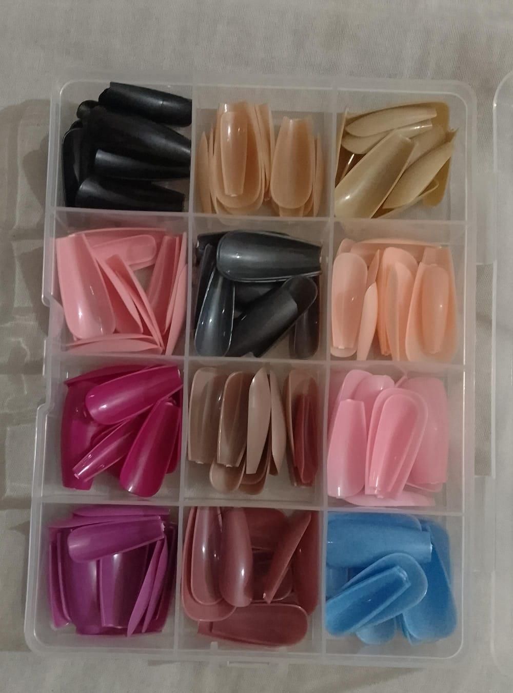 144 PCs nails box colorful and Shiny nails box (Random Color) View Gallery - Pakistan