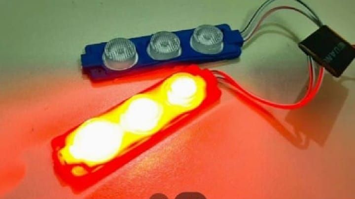 Red and Blue Flasher Light Universal Product For Car and Motorcycle View Gallery - Pakistan