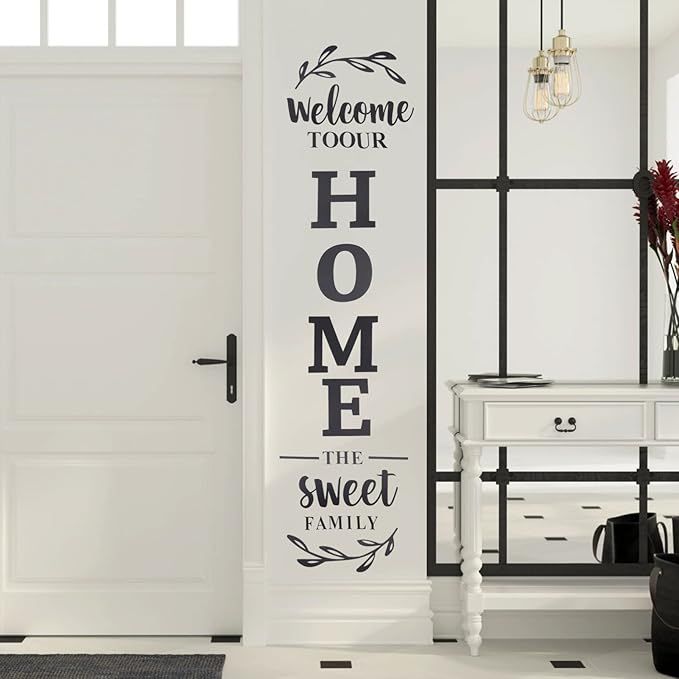 3d Wall art Welcome to Our Home the Sweet Family Wall Decoration for Home Office Dorm View Gallery - Pakistan