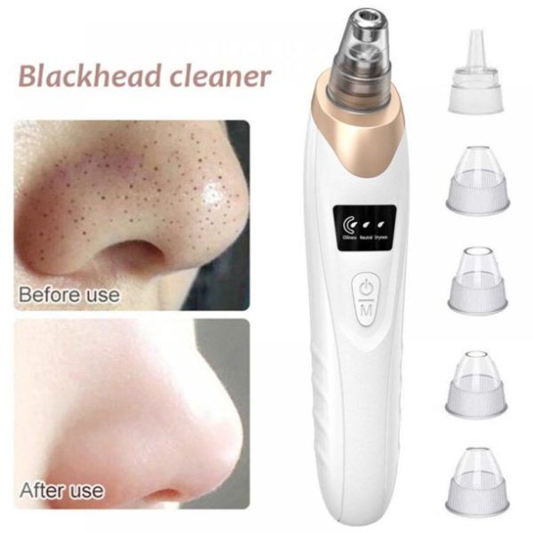 Face Vacuum Suction Blackhead Remover Pore Cleaner | Electric Deep Cleansing Tool for Nose &amp;amp; Face