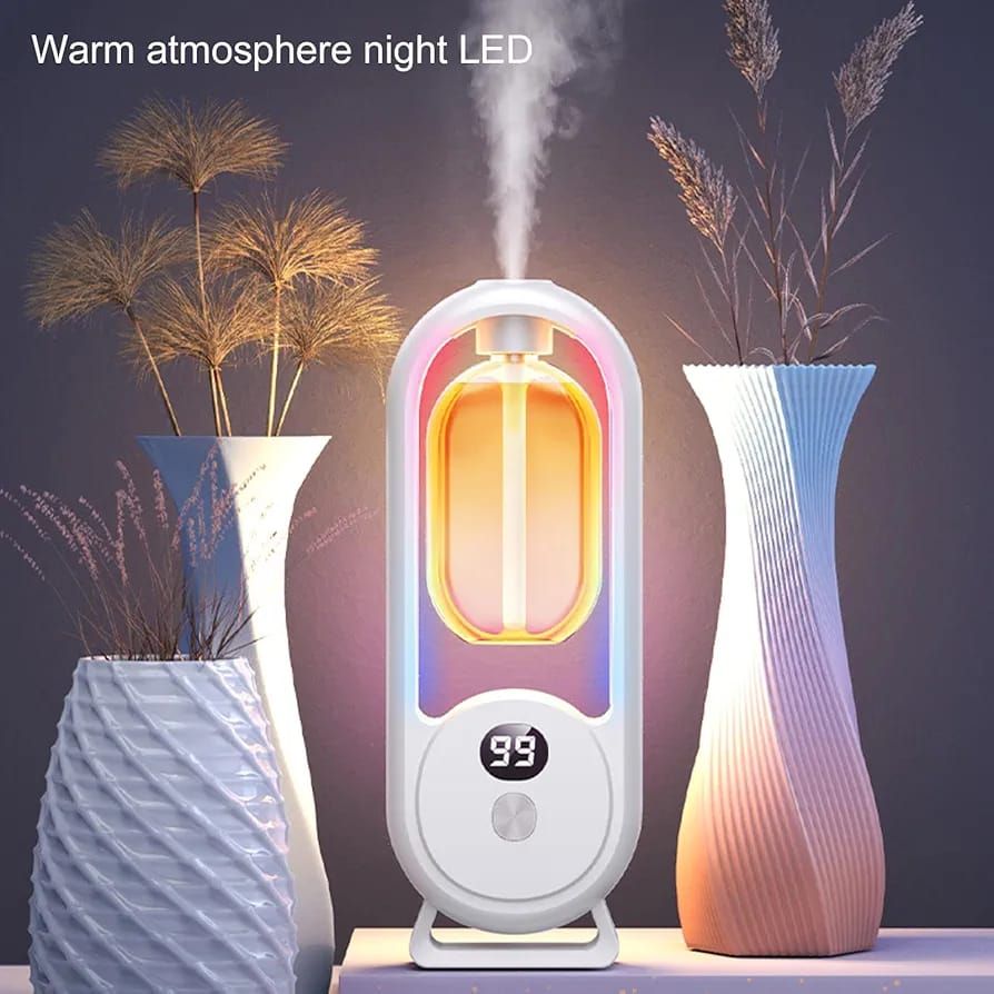 Wall Mounted Essential Oil Diffuser Rechargeable Timed Spray Digital Display Air Freshener View Gallery - Pakistan