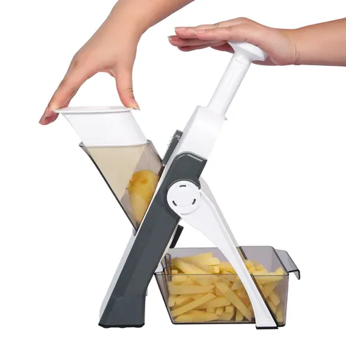 Mandoline Vegetable Cutter Slicer Chopper | Multi-function Cutter Vertical Vegetable Cutter Kitchen Shredder Grater single blade  (random color) View Gallery - Pakistan