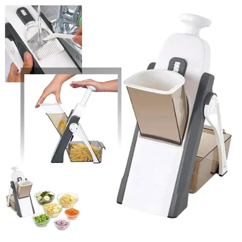 Mandoline Vegetable Cutter Slicer Chopper | Multi-function Cutter Vertical Vegetable Cutter Kitchen Shredder Grater single blade  (random color) View Gallery - Pakistan