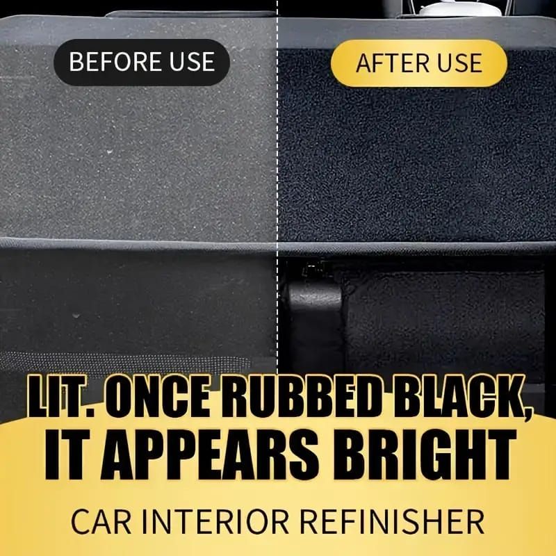 QIFENGHE Car Plastic Restorer - Auto Interior &amp; Panel Renewal Wax Coating Agent Car Wax Car Wax Polish 200gm + sponge View Gallery - Pakistan