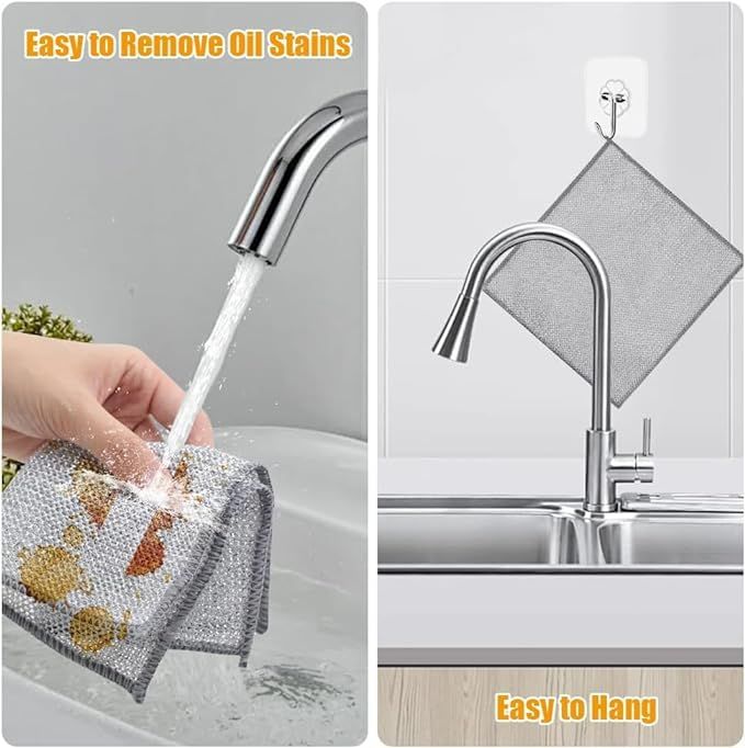 Dish washing Cleaning cloth | Metal Wire Dish washing Rugs for Kitchen Dishes View Gallery - Pakistan