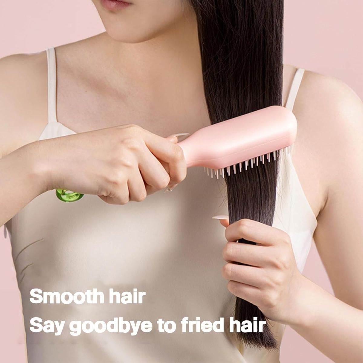 Self Cleaning Magic hair brush, One-click Cleaning Telescopic Hair Comb –  (random Color) View Gallery - Pakistan