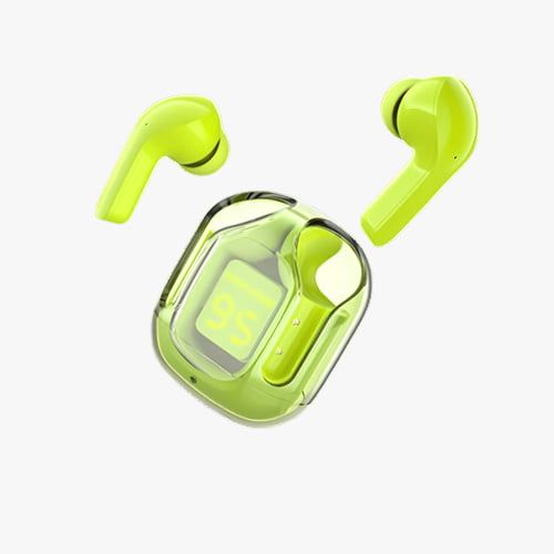 Air31 Earbuds Wireless Crystal Transparent body | Air 31 Bluetooth Ear Bud - with pouch (random color) View Gallery - Pakistan