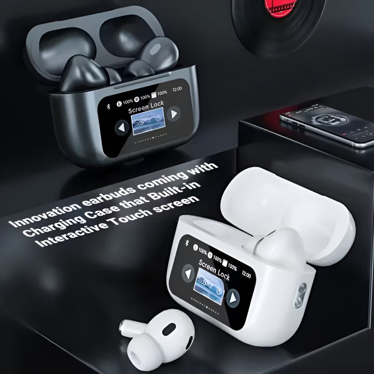 A9 Pro Airpods Pro | Screen Airpods A9 Pro LCD Earbuds View Gallery - Pakistan