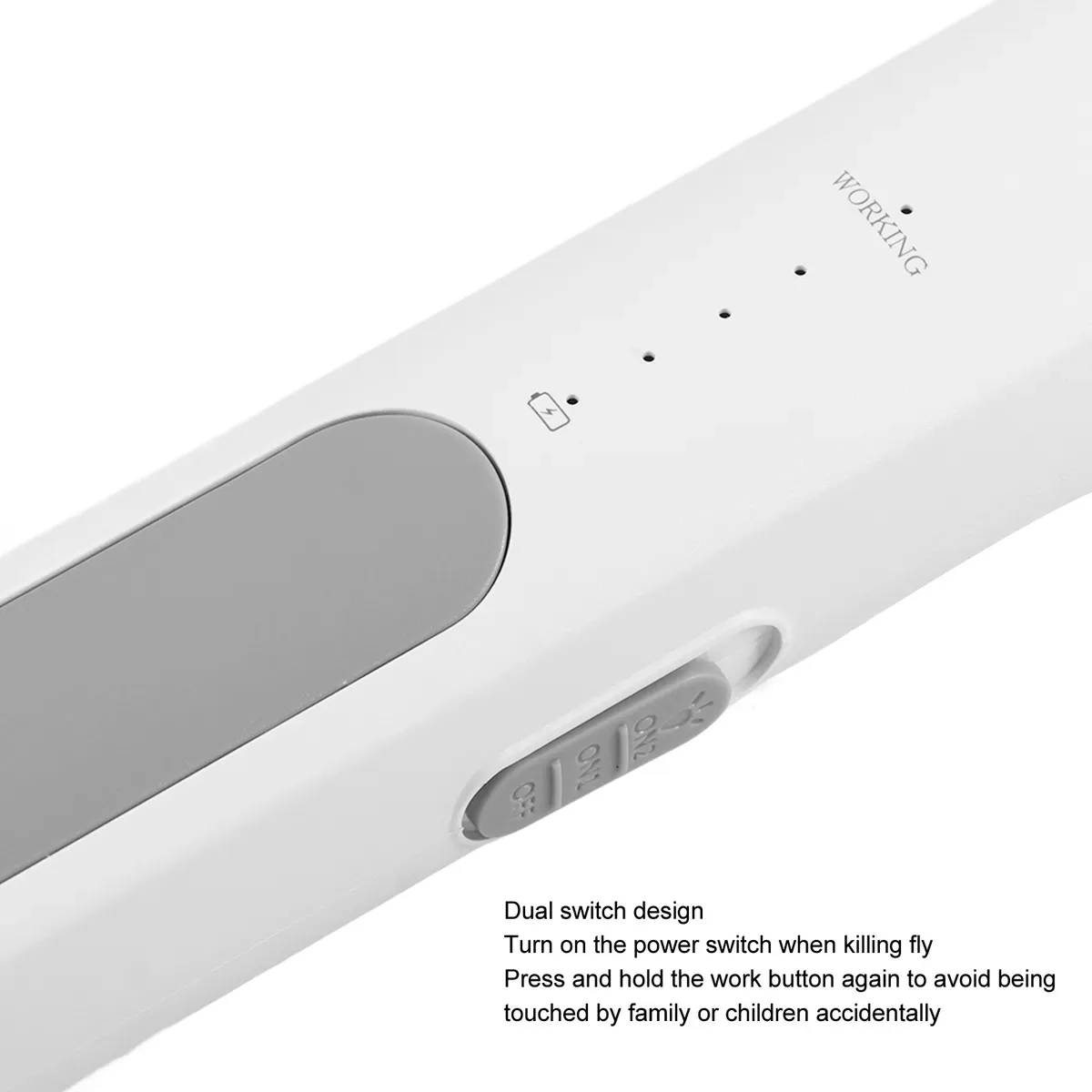 Rechargeable Electric Mosquito Killer Racket 2 In 1 LED Flash Light  (Random Color) View Gallery - Pakistan