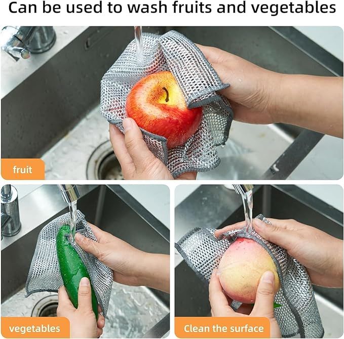 Dish washing Cleaning cloth | Wire Dish washing Rugs for Wet and Dry Kitchen View Gallery - Pakistan