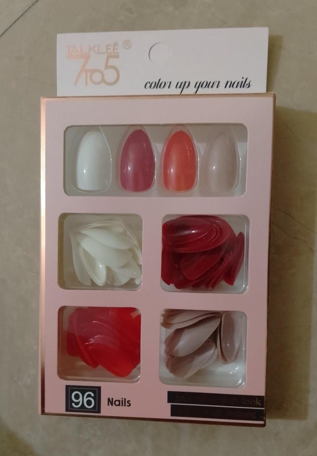 96 PCs nails set without glue or sticker View Gallery - Pakistan