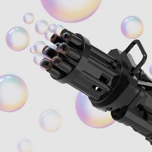 Automatic Bubble Gun For Kids | Water Gatling Play Gun for Boys &amp; Girls (Random color) View Gallery - Pakistan