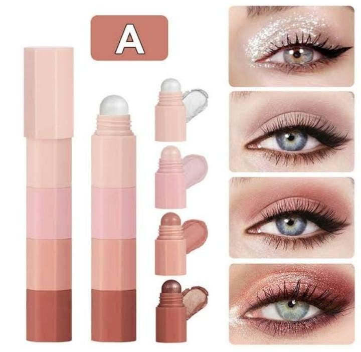 (one pcs ) 4 in 1 eye makeup pen (random color)  without box View Gallery - Pakistan