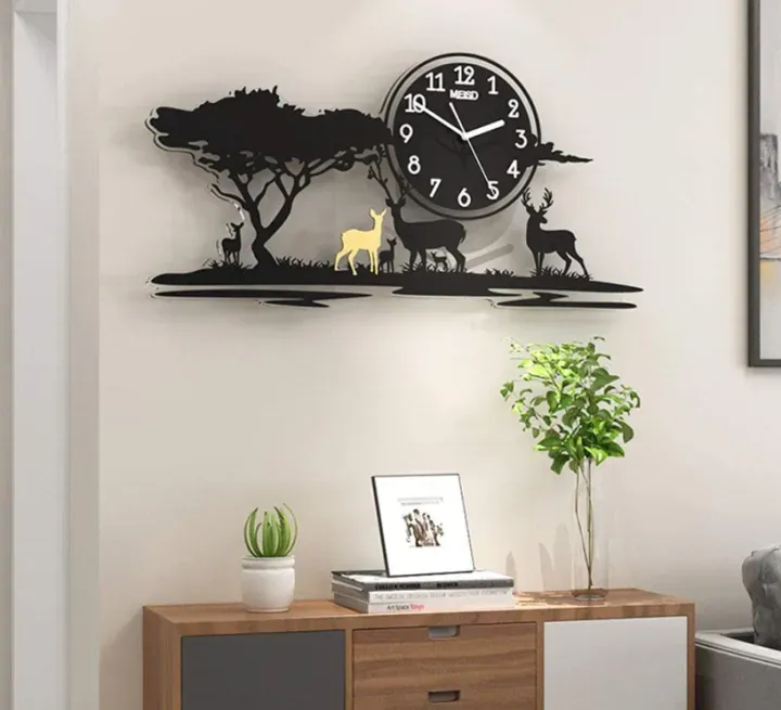 3D Jungle Wooden Wall Clock View Gallery - Pakistan