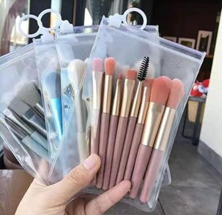 8 Pieces Cute Mini Brushes Pack  (random color) View Gallery - Pakistan