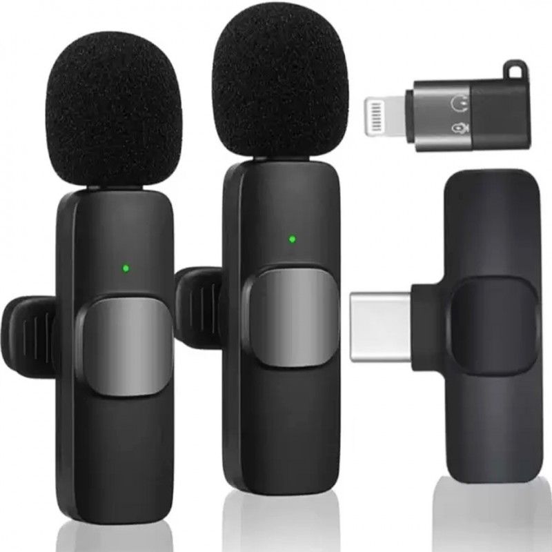 k11 Type-C Wireless Microphone K8 Collar Mic for Type C - Noise Cancellation Reduction Wireless Mic for Phone for Mobile Phone Camera, View Gallery - Pakistan