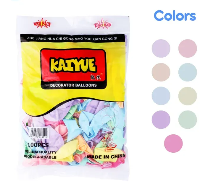 BALLOONS l BIRTHDAY, BABY SHOWER, AQIQAH PARTY DECORATIONS (Random Color) View Gallery - Pakistan