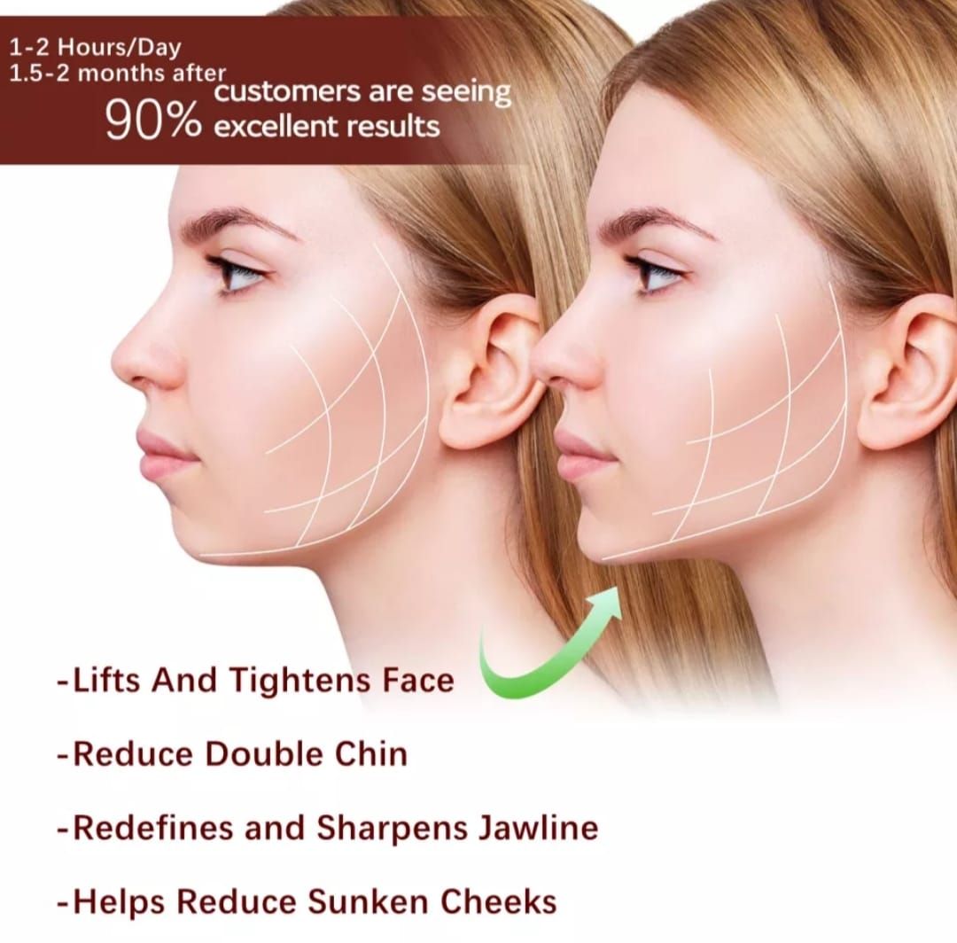 V Fit Face Slimming Belt - Face Lift Up Belt (With Box) View Gallery - Pakistan