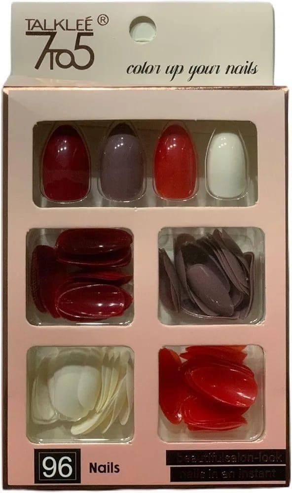 96 PCs nails set without glue or sticker