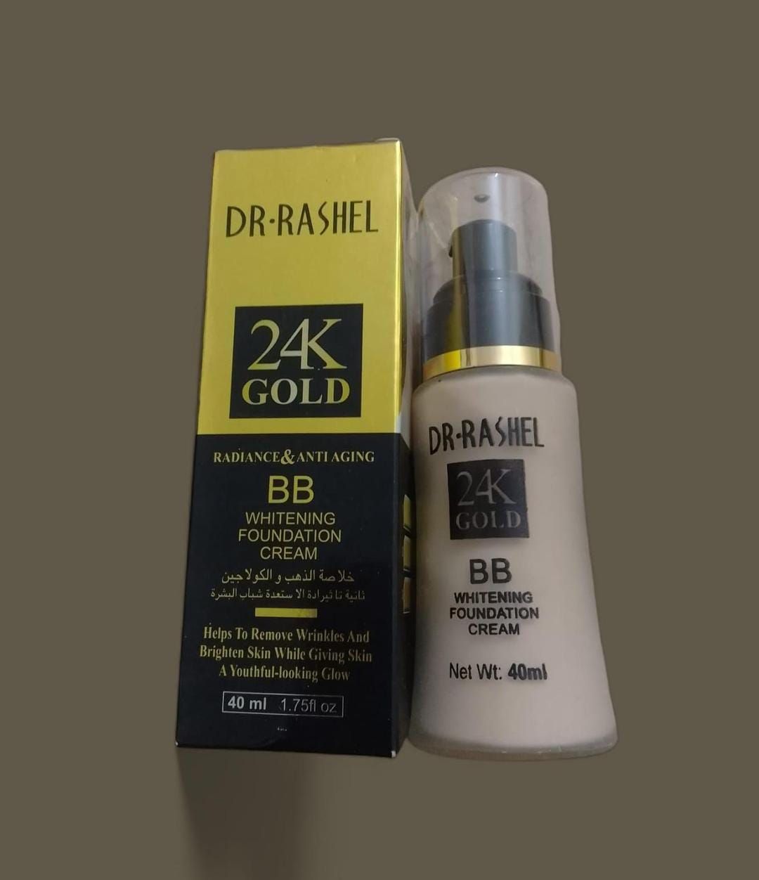 24k Gold Dr Rashel Foundation  (40 Ml)