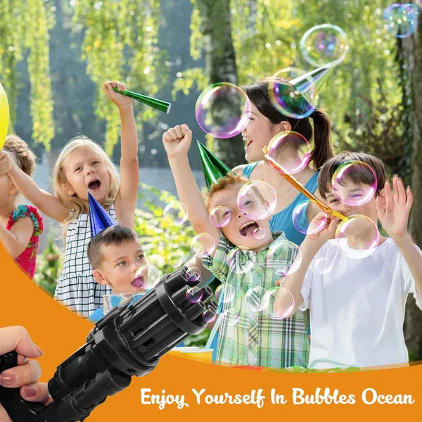 Automatic Bubble Gun For Kids | Water Gatling Play Gun for Boys &amp; Girls (Random color) View Gallery - Pakistan