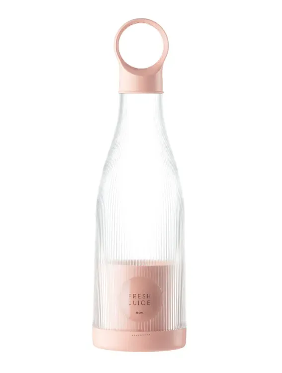 ELECTRIC JUICER Bottle | Blend Fruits and Drink - 420ml (rechargable) (Random color) View Gallery - Pakistan