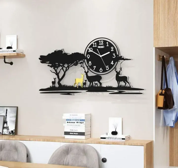 3D Jungle Wooden Wall Clock View Gallery - Pakistan