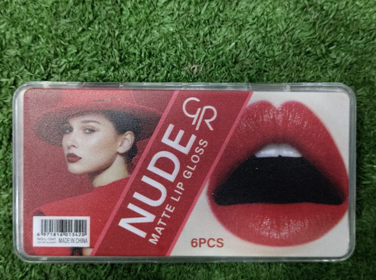 Pack of 6 Nude Matte High Pigment Lipgloss