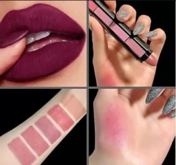 5 In 1 Huda Beauty  Lipstick Nude Shades View Gallery - Pakistan