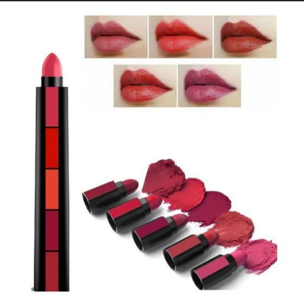 5 In 1 Huda Beauty  Lipstick Nude Shades View Gallery - Pakistan