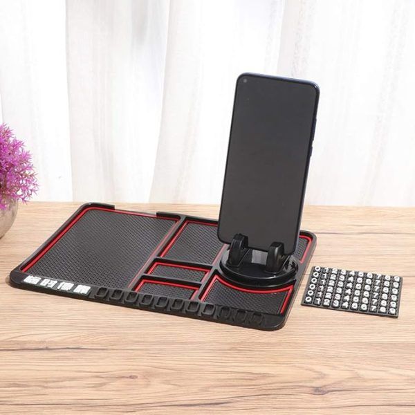 Non Slip Dashboard Matt With Phone Holder Keychain Coins Card Holder View Gallery - Pakistan