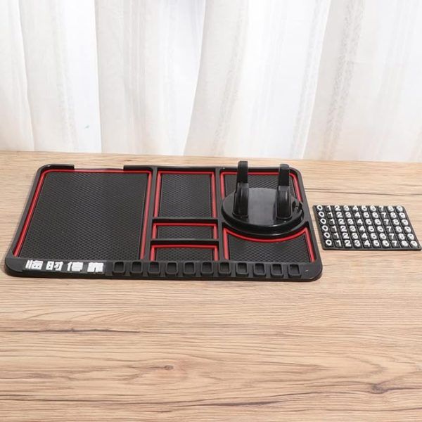 Non Slip Dashboard Matt With Phone Holder Keychain Coins Card Holder View Gallery - Pakistan