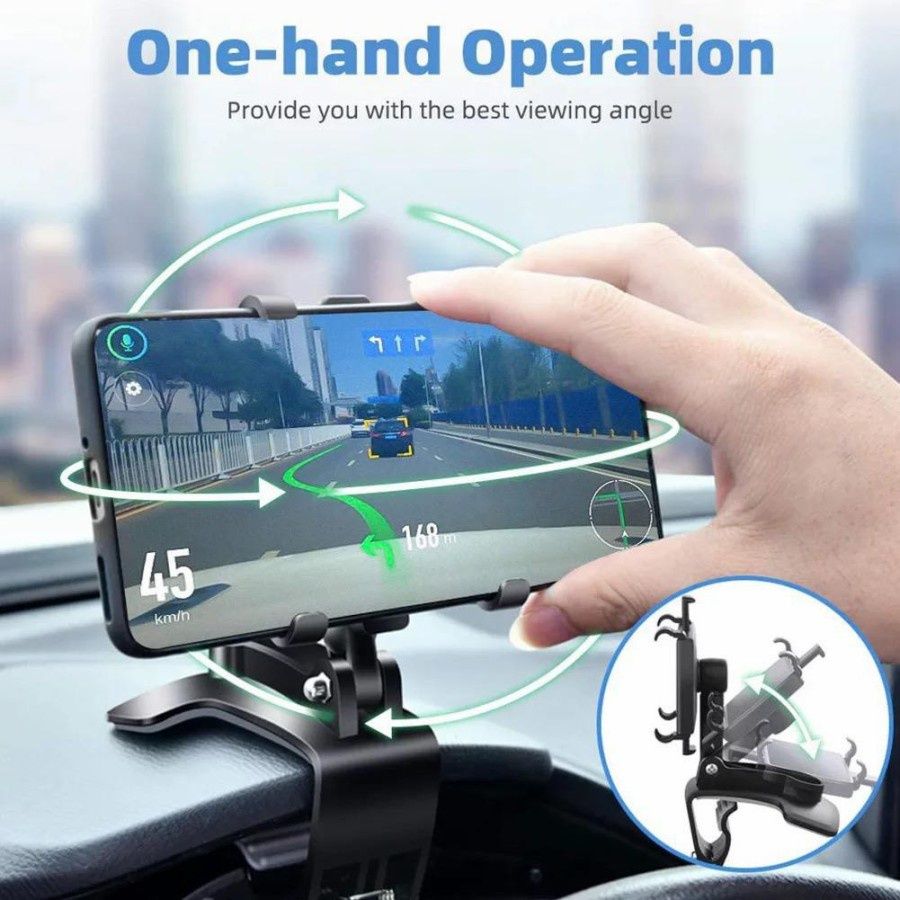 CAR Smart Phone Holder - 360 Free Spin | 360° Mobile Holder Foldable | 360° Rotateable Strong Grip Mobile Holder for Cars View Gallery - Pakistan