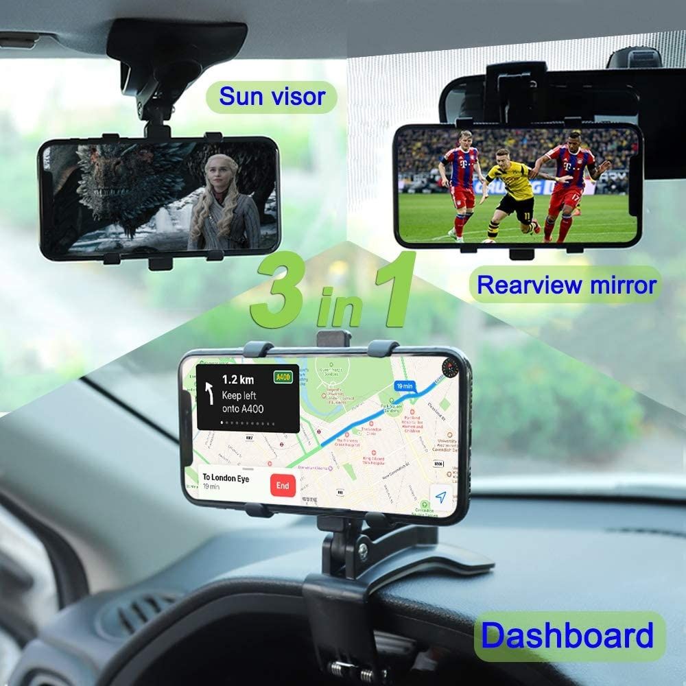CAR Smart Phone Holder - 360 Free Spin | 360° Mobile Holder Foldable | 360° Rotateable Strong Grip Mobile Holder for Cars View Gallery - Pakistan