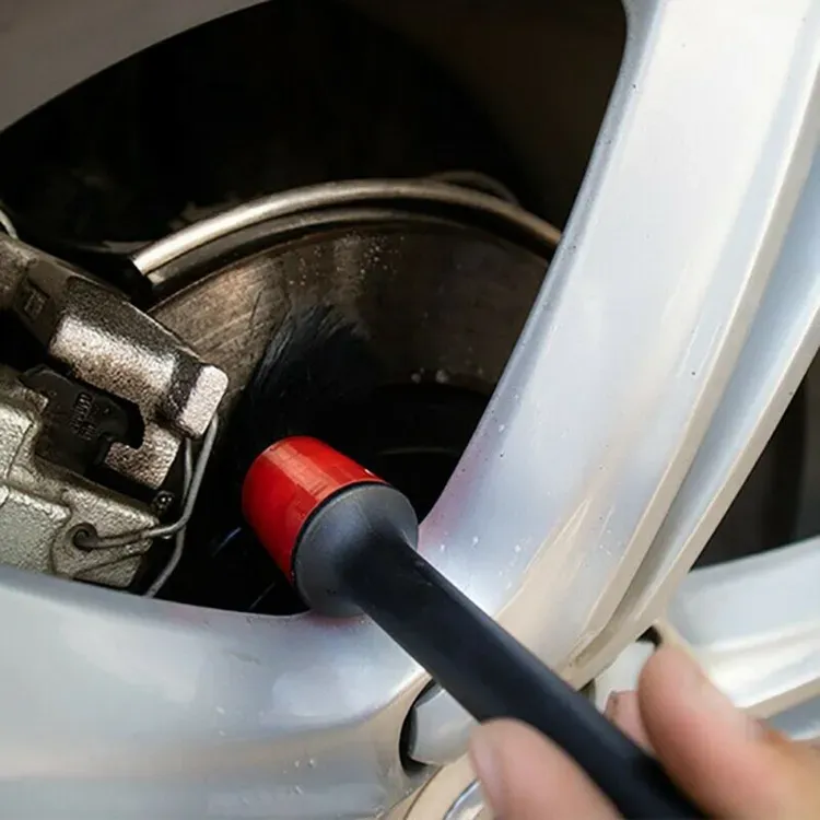 5 pcs Car Detailing Brushes Set of Different Sizes with Hanging Holder Option View Gallery - Pakistan