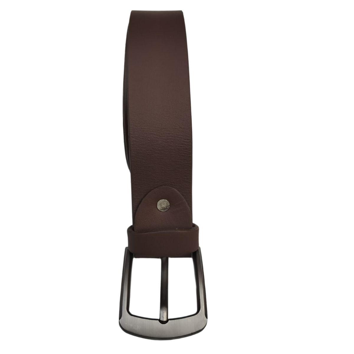 (Big Size) - Men Buffalo plain leather belt | Waist Belt for boys &amp; Mens (Dark Brown) View Gallery - Pakistan